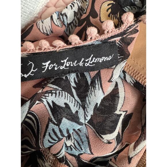 REVOLVE For Love and Lemons Gracie Floral Long Sleeve Maxi Dress Size Small - Picture 9 of 10